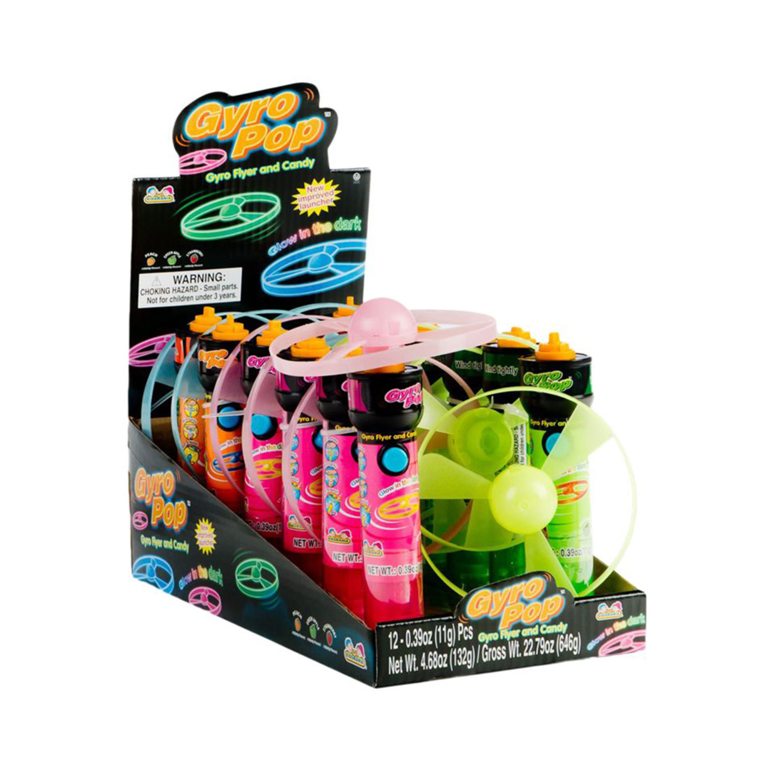 Kids mania Gyro Flyers with Candy Pop, 12 ct - Image 1