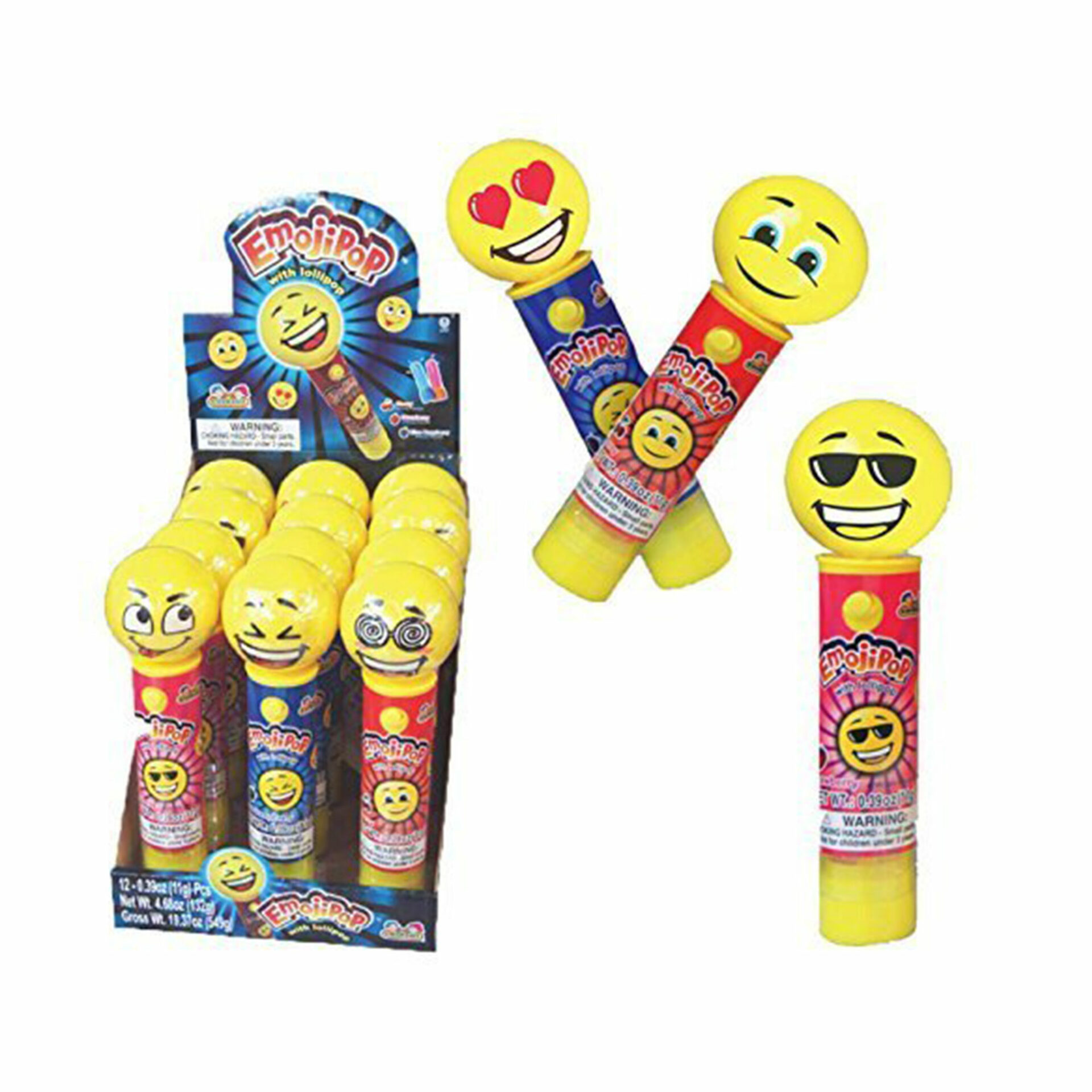 Smiley Face Fireman Cherry Flavored Lollipops