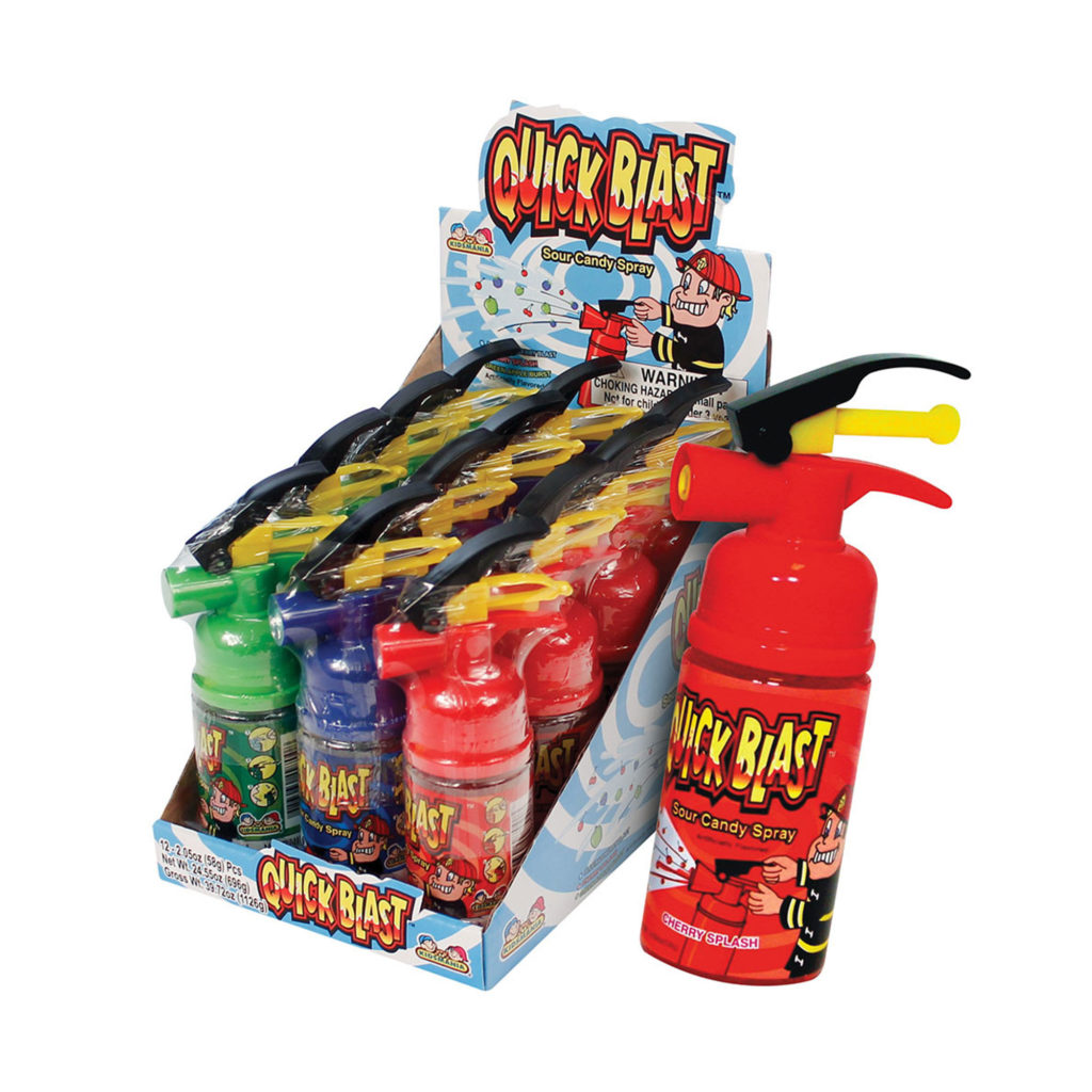 Kidsmania Quick Blast Sour Candy Spray, 12 ct Volt Candy