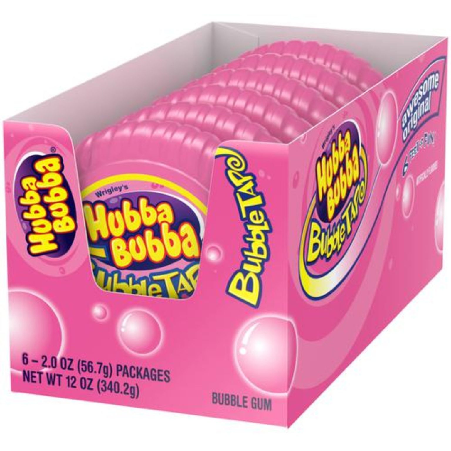 Hubba Bubba Bubble Tape Original, 2.78 oz., 6 ct - Image 1