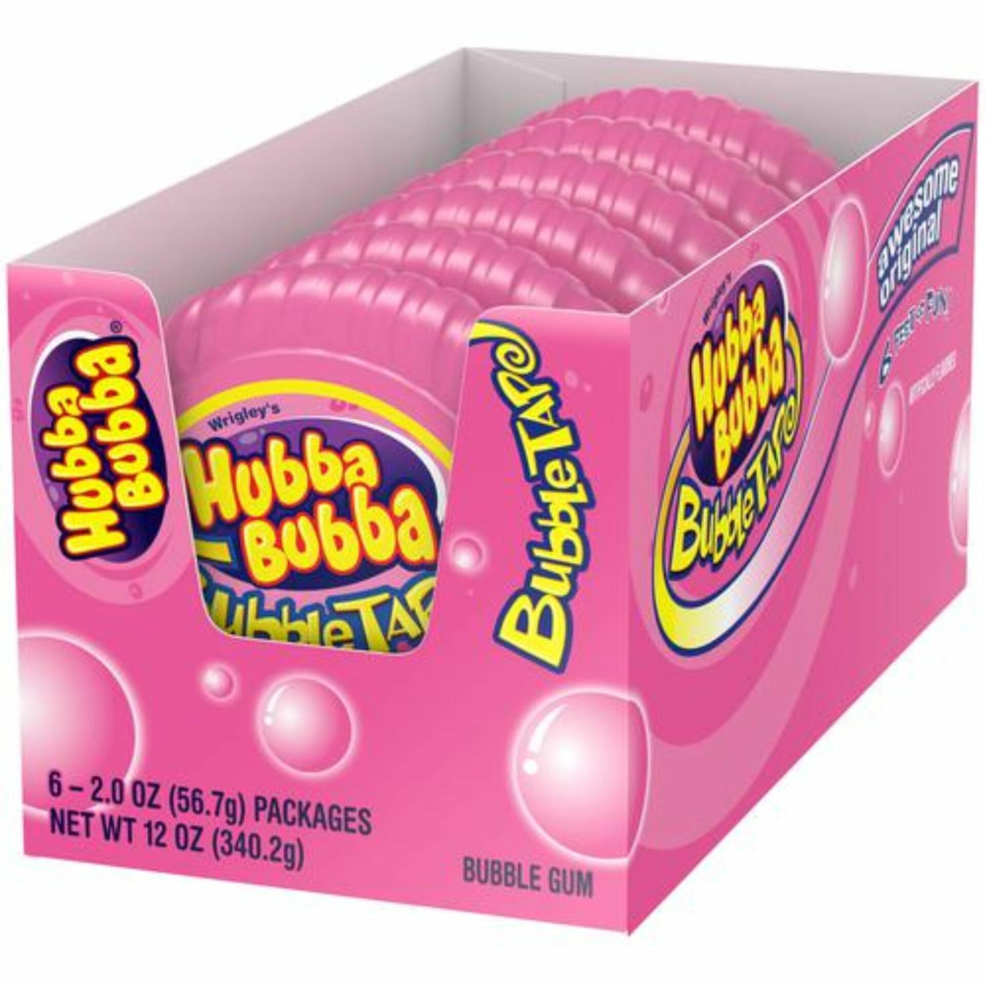Hubba Bubba Bubble Tape Original, 2.78 oz., 6 ct