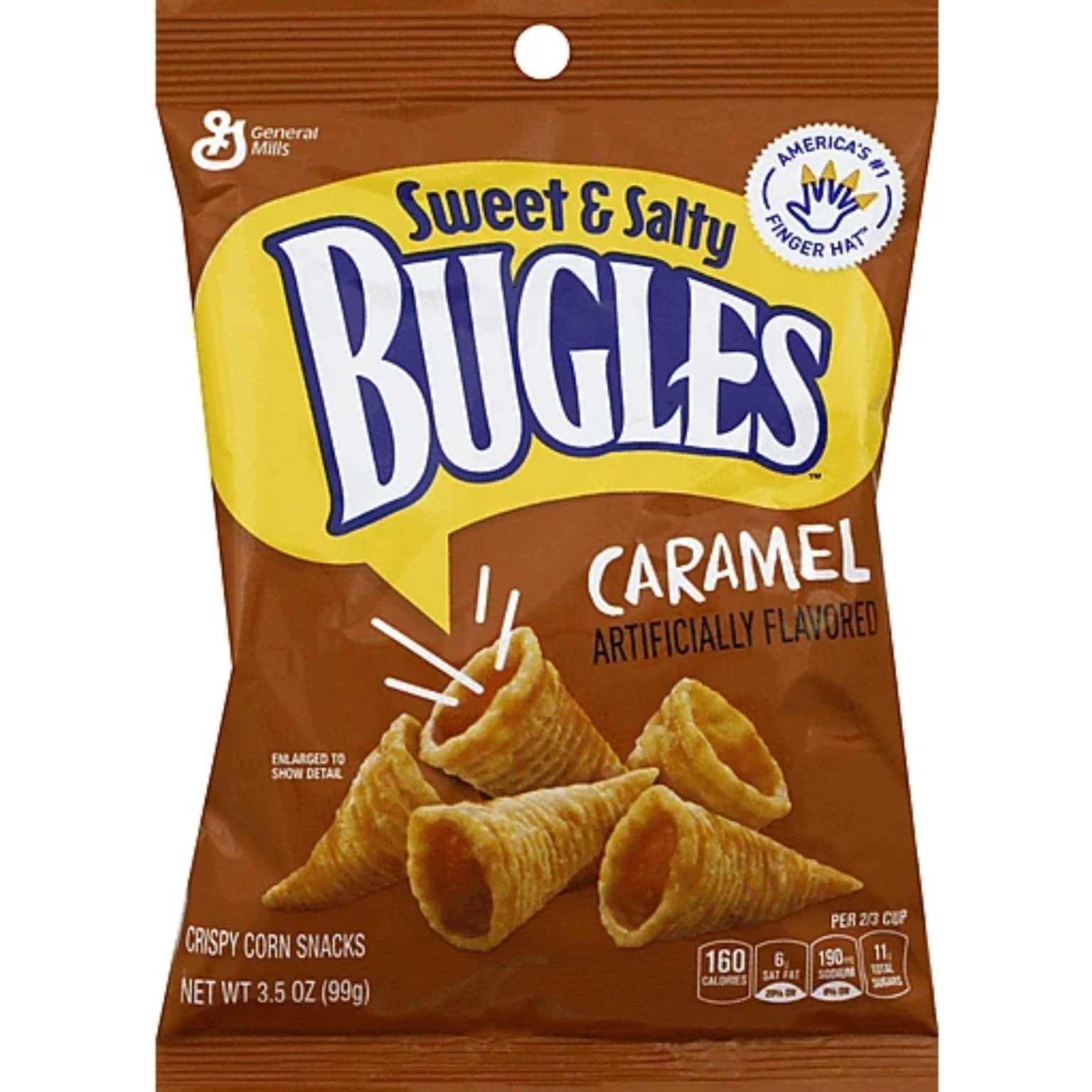 Bugles Caramel Corn Snacks, 3.5oz., 7 ct - Image 1