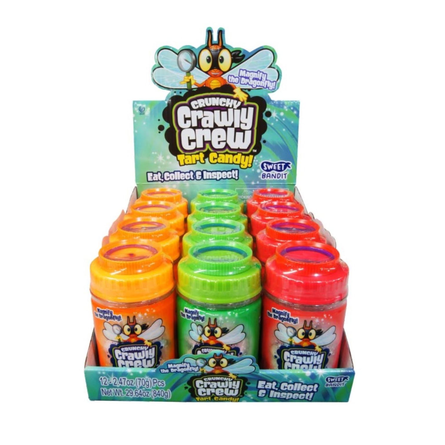 Kids mania Crunchy Crawly Crew Tart Sour Candy, 12 Ct - Image 1