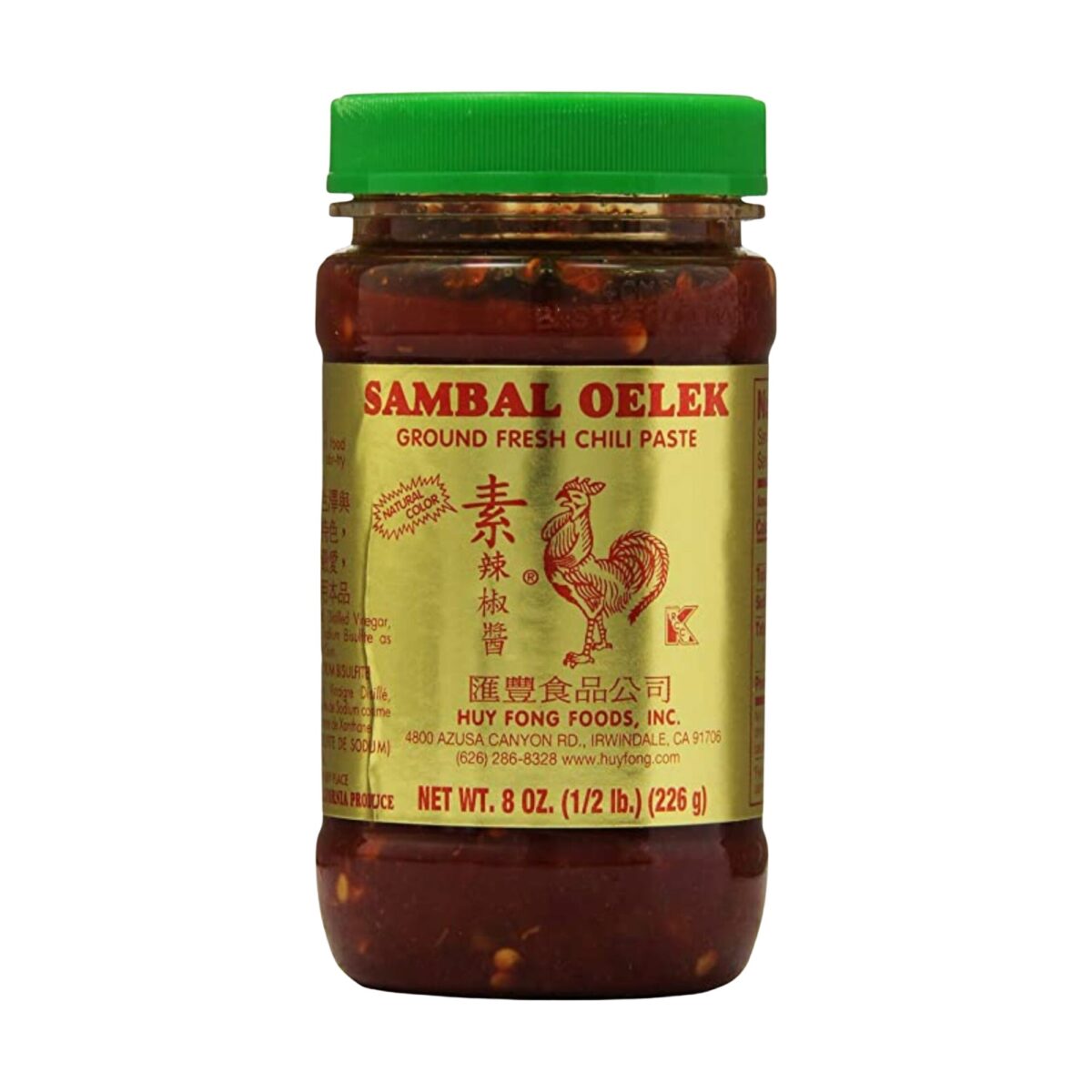 Huy Fong Sambal Oelek Chili Paste, 8 oz - Image 1