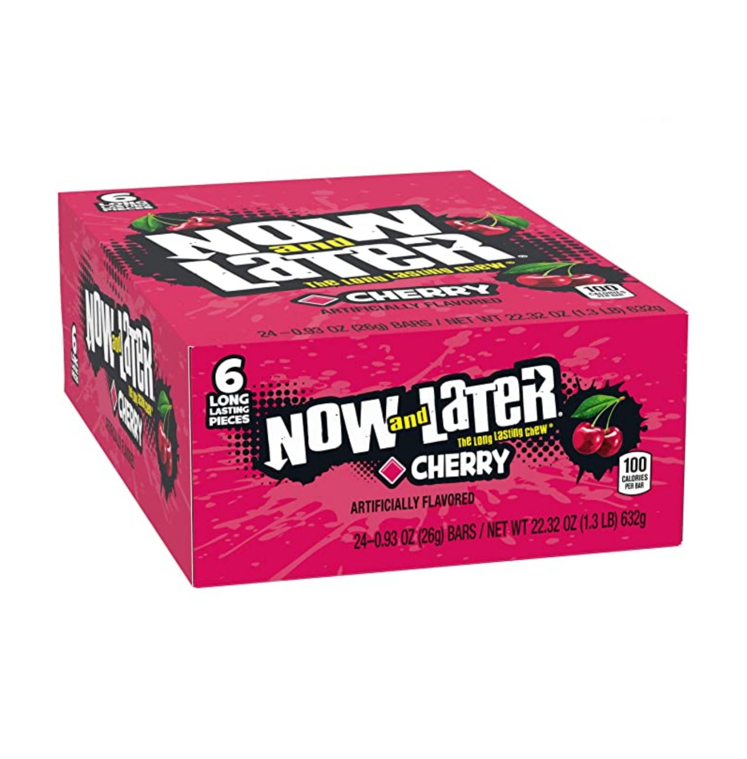 Now & Later Cherry Candy ( 0.93 Ounce, Pack of 24 ) - Image 1