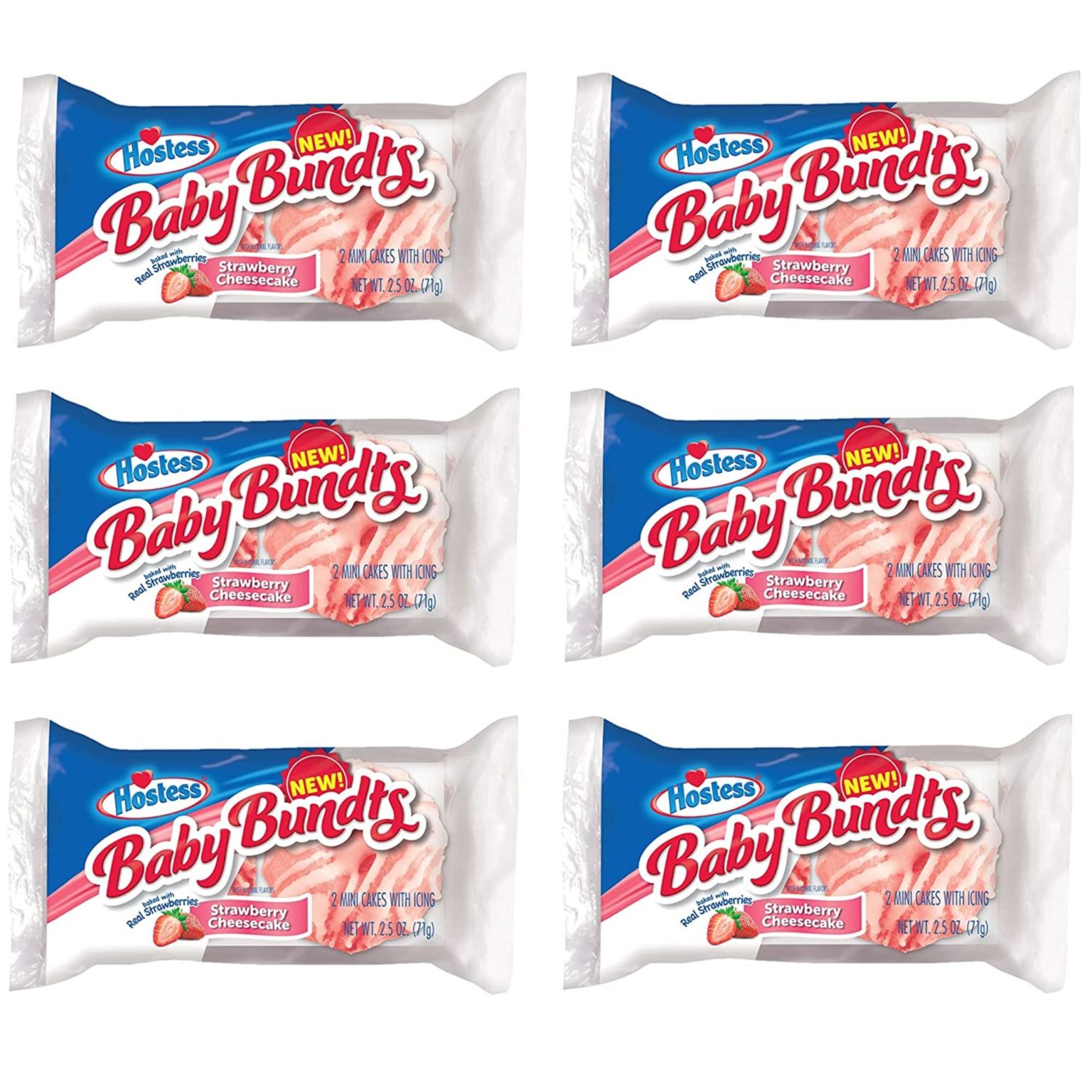 Hostess Baby Bundts Strawberry Cheesecake 2.5 oz , 6 ct - Image 3