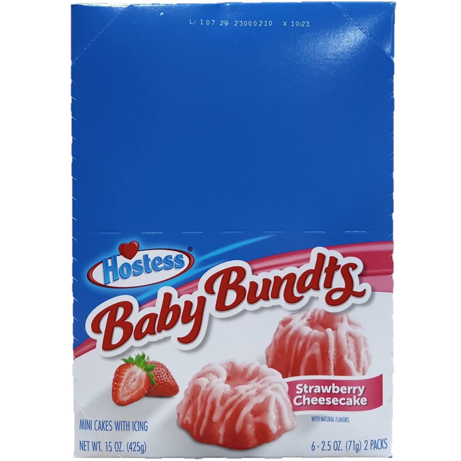 Hostess Baby Bundts Strawberry Cheesecake 2.5 oz , 6 ct - Image 1