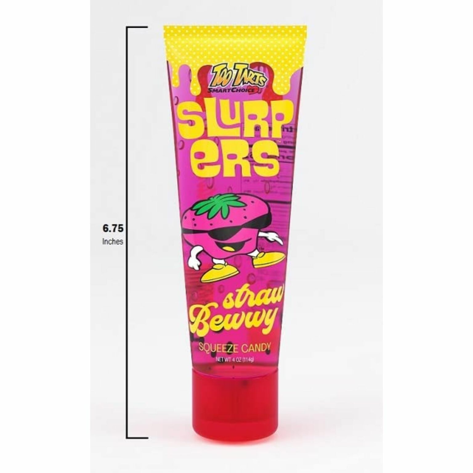 Too Tarts Slurpers Squeeze Candy 12 Ct Volt Candy