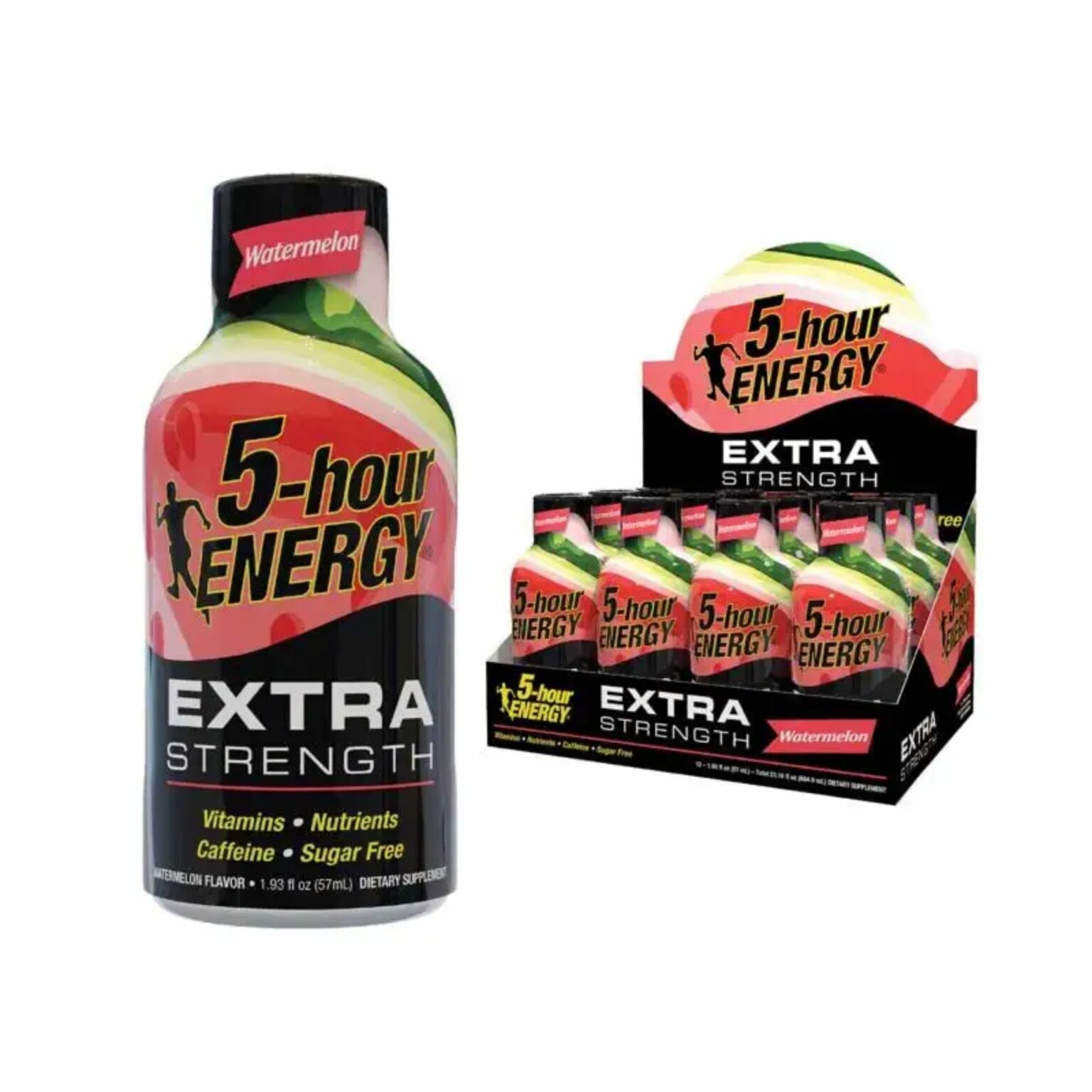 5-Hour Energy, Extra Strength, Watermelon (12 Count ,1.93 Ounce) - Image 1