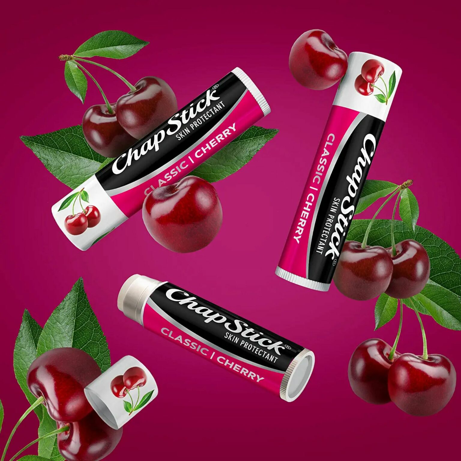 Chapstick Cherry Lip Balm Tube 0.15 oz, 12 count - Image 2