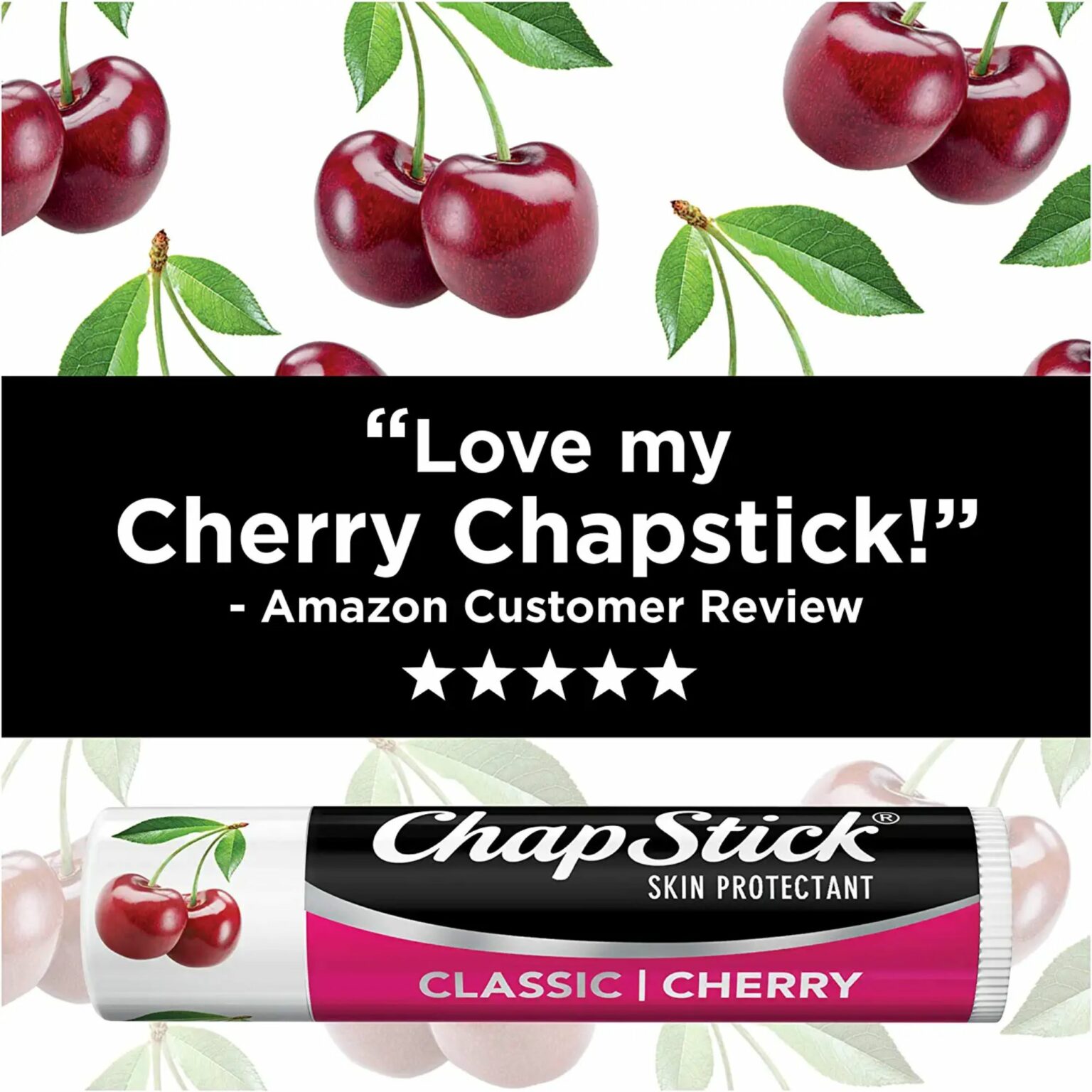 Chapstick Cherry Lip Balm Tube 0.15 oz, 12 count - Image 6