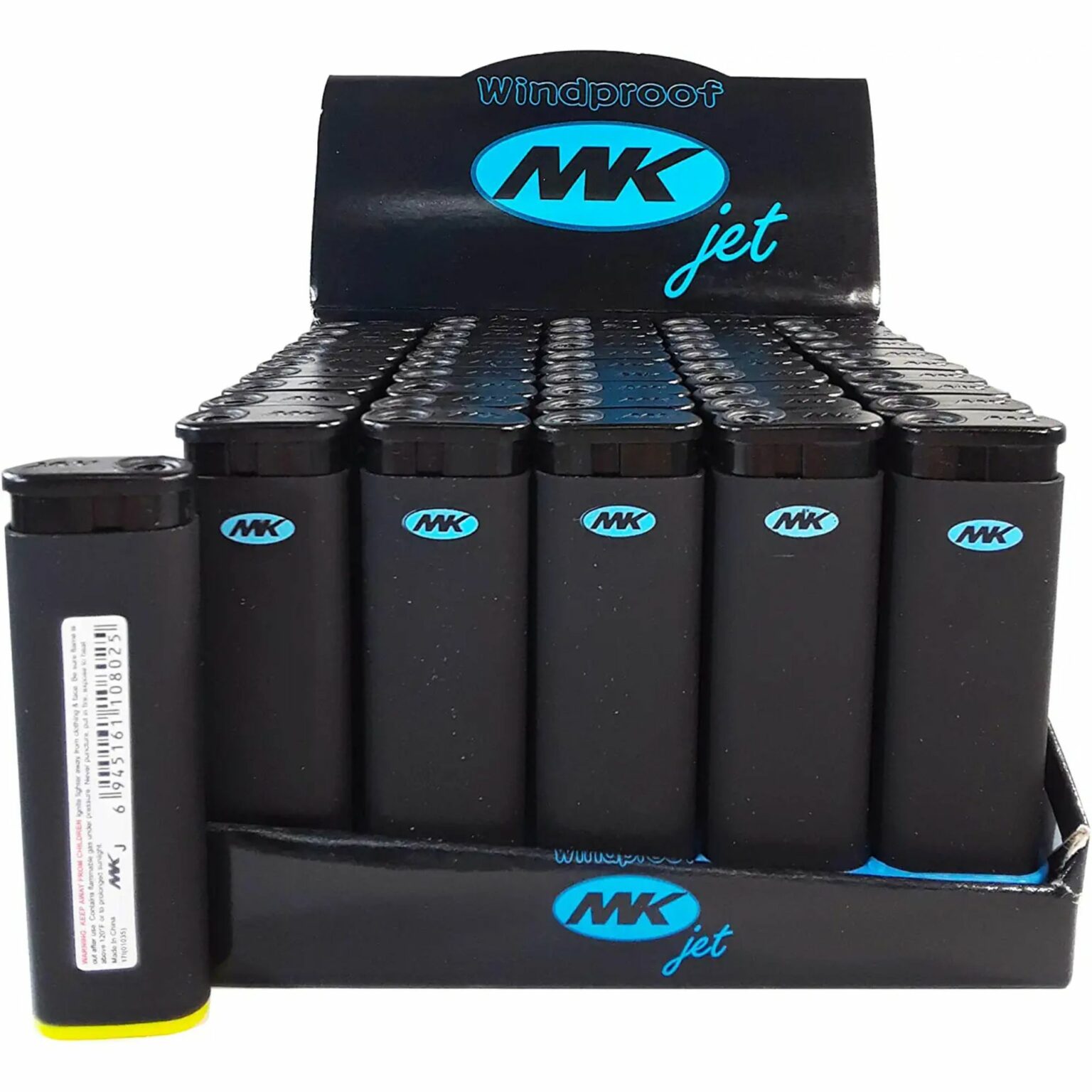 MK Jet Torch Butane Cigarette Lighter, 50 Count - Image 1
