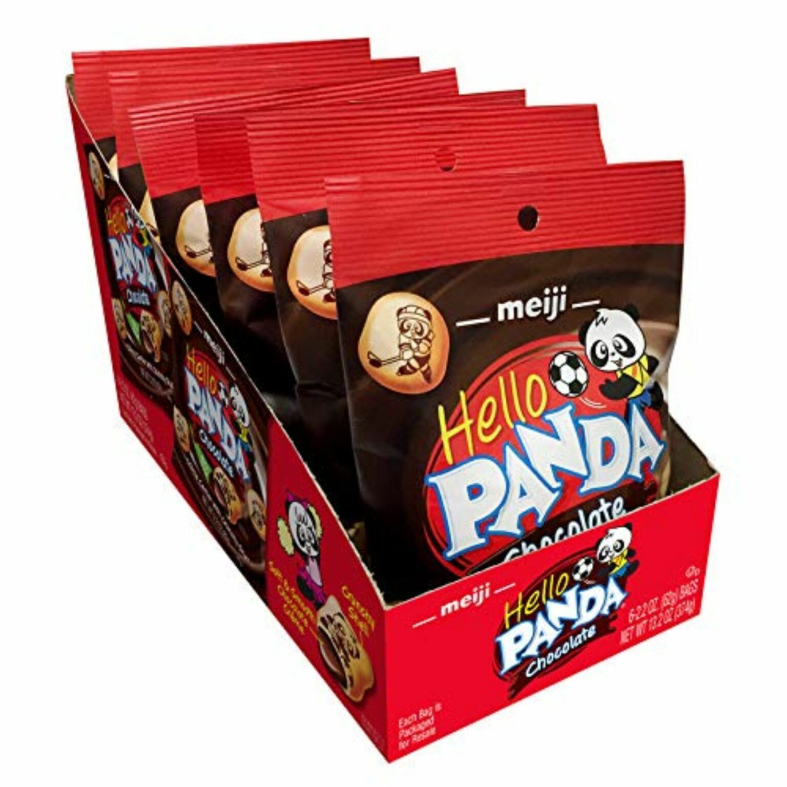 Meiji Hello Panda Cookies - Chocolate Creme Filled ( 2.2 Ounce, 6 Count ) - Image 1