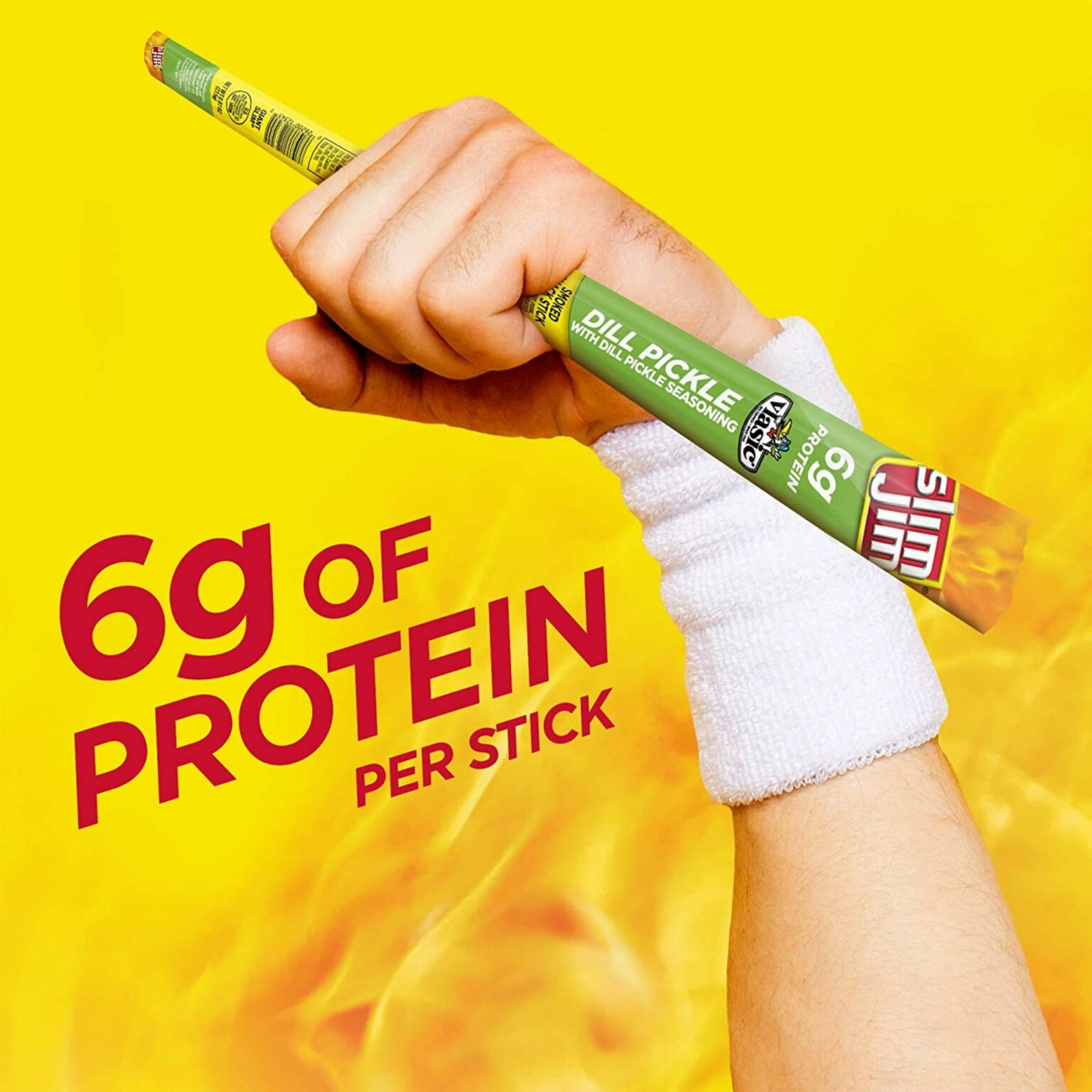 Slim Jim Dill Pickle Smoked Smoked Snack Stick, 0.97oz, 24ct - Image 4