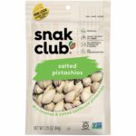 Snak Club Salted Pistachios 2.25 oz, 6 CT