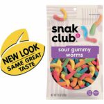 Snak Club Sour Gummy Worms 7.5 oz, 6 CT - Image 2