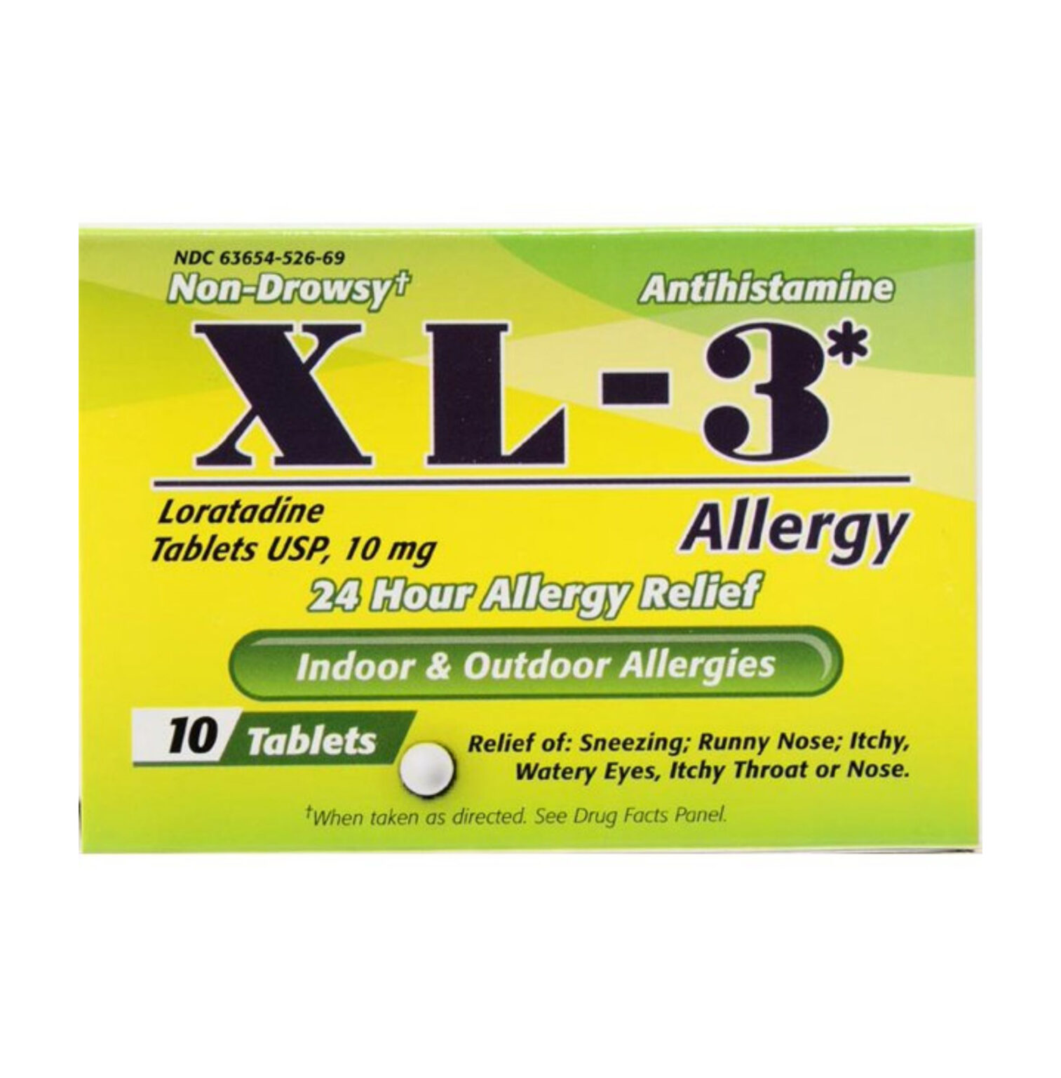 Xl-3 Allergy 24 Hour Non Drowsy Allergy Relief, 10 Count - Image 1