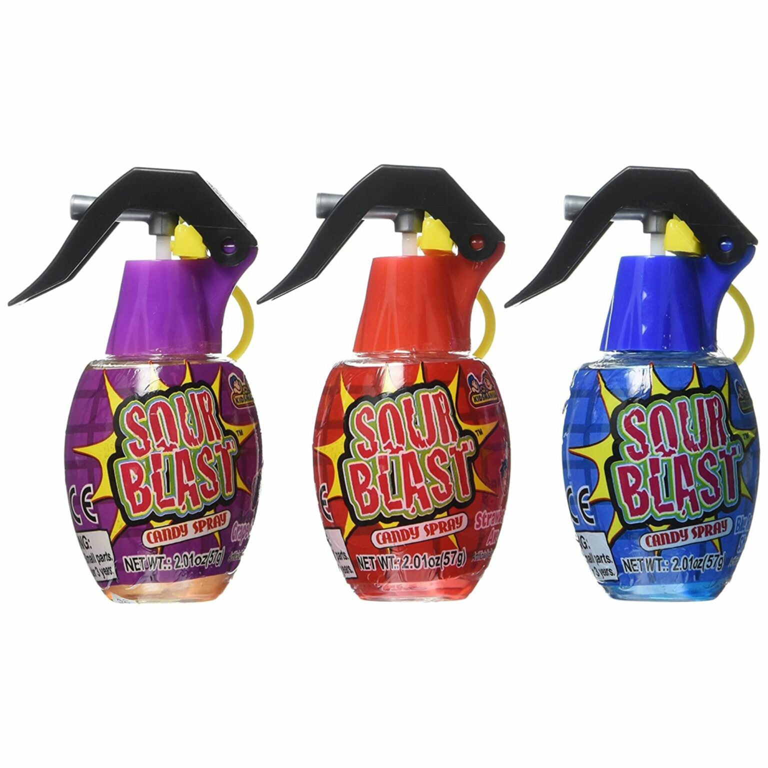 Kids mania Sour Blast Candy Spray Grenades, 12 Ct - Image 2