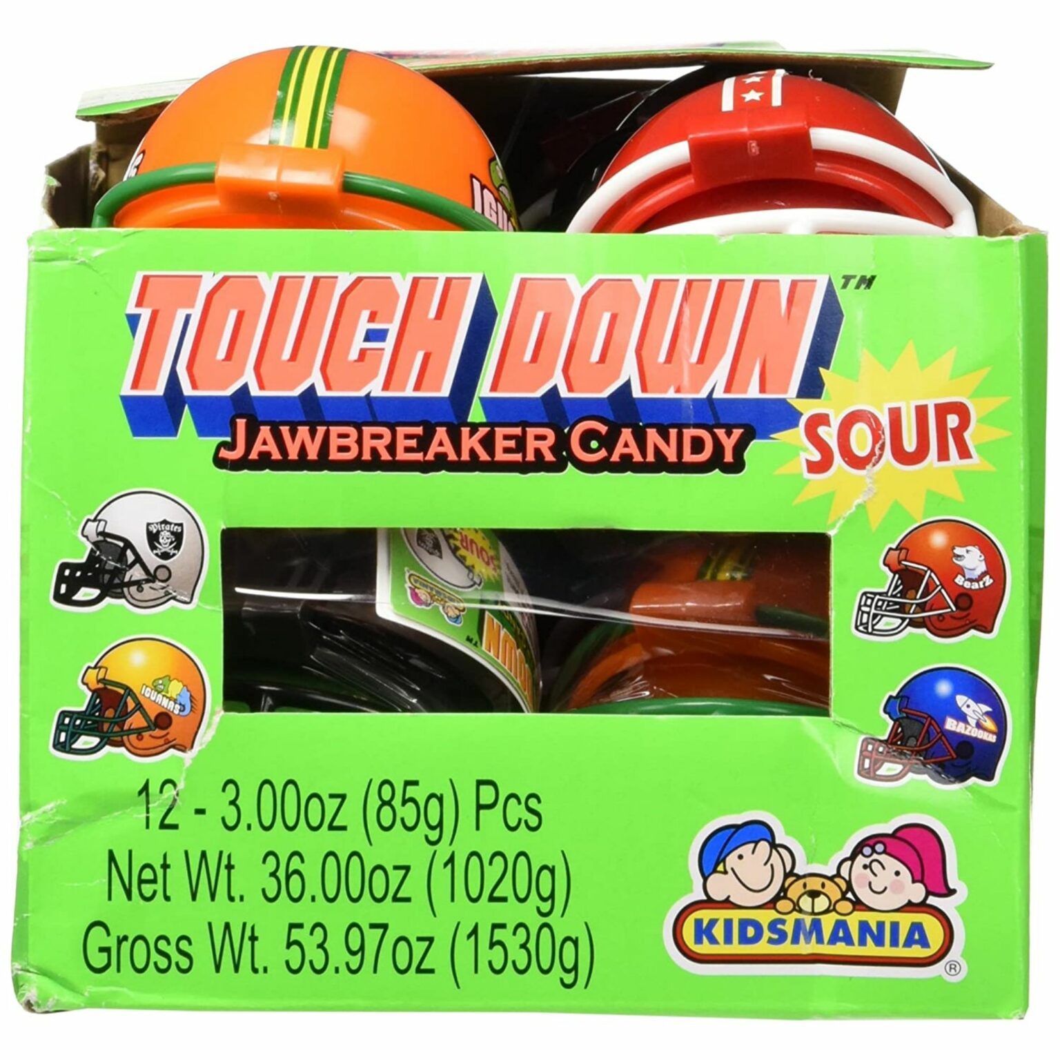 Kids mania Touch Down Sour Jawbreakers, 12 Ct - Image 3