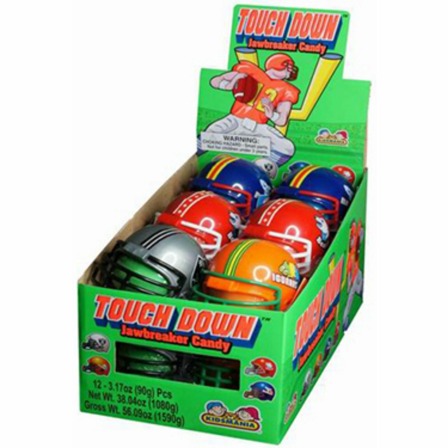Kids mania Touch Down Sour Jawbreakers, 12 Ct - Image 1