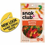 Snak Club Gummy Worms Multi-Color 4oz, 12 CT - Image 2