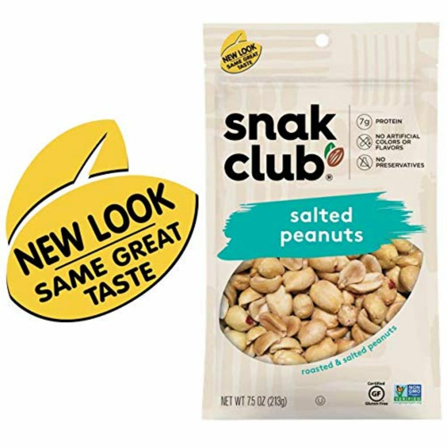 Snak Club Salted Peanuts 7.5 oz, 6 CT - Image 3