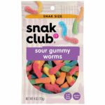 Snak Club Sour Gummy Worms 4 oz, 12 CT - Image 3