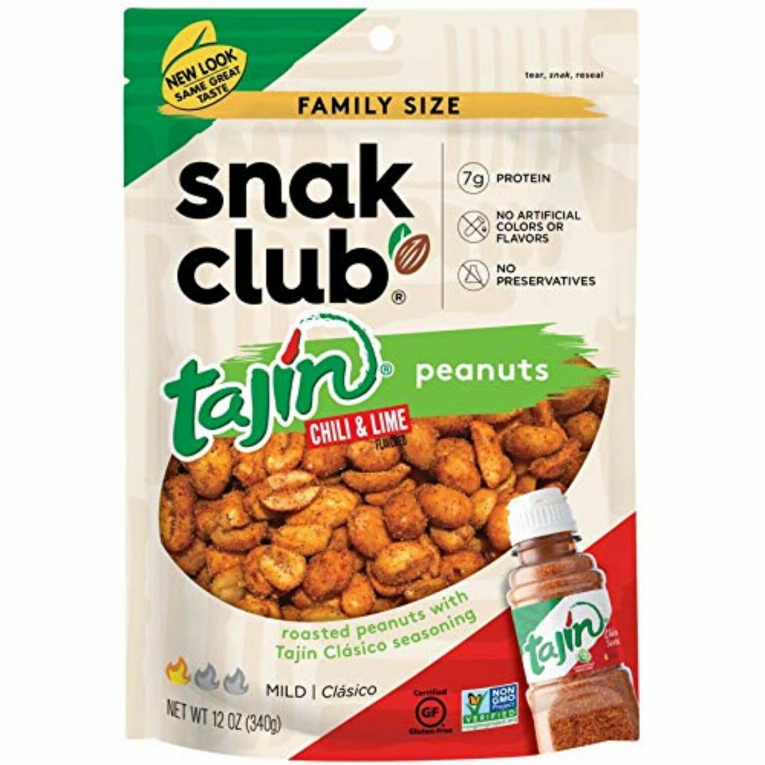 Snak Club Tajin Clasico Peanuts 2.75oz 12 CT - Image 1