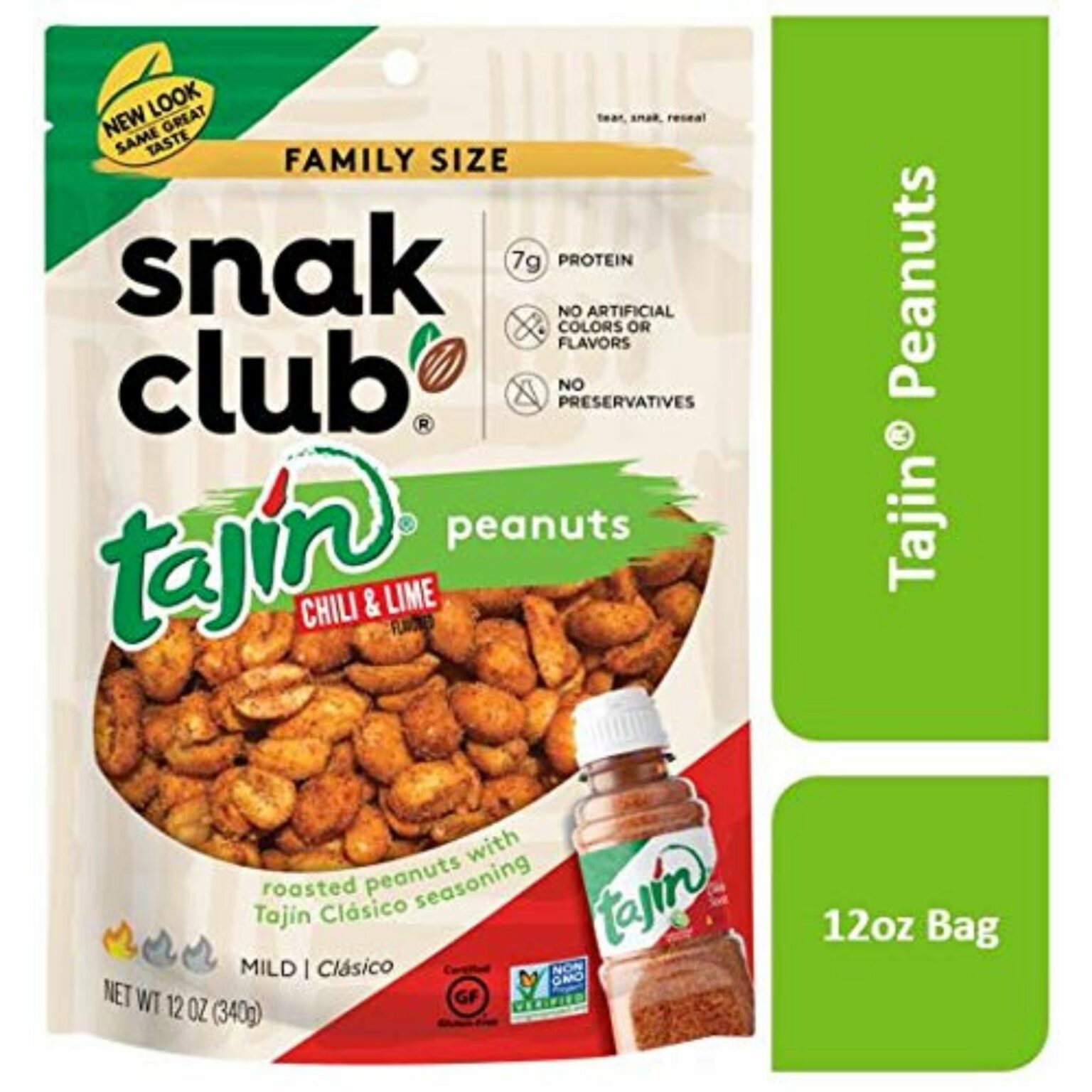 Snak Club Tajin Clasico Peanuts 2.75oz 12 CT - Image 2