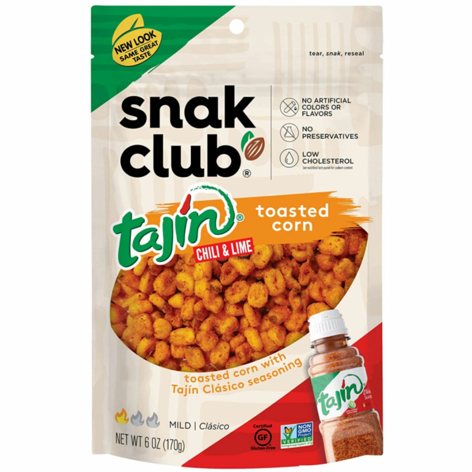 Snak Club Tajin Toasted Corn 2.5oz 12 CT - Image 1