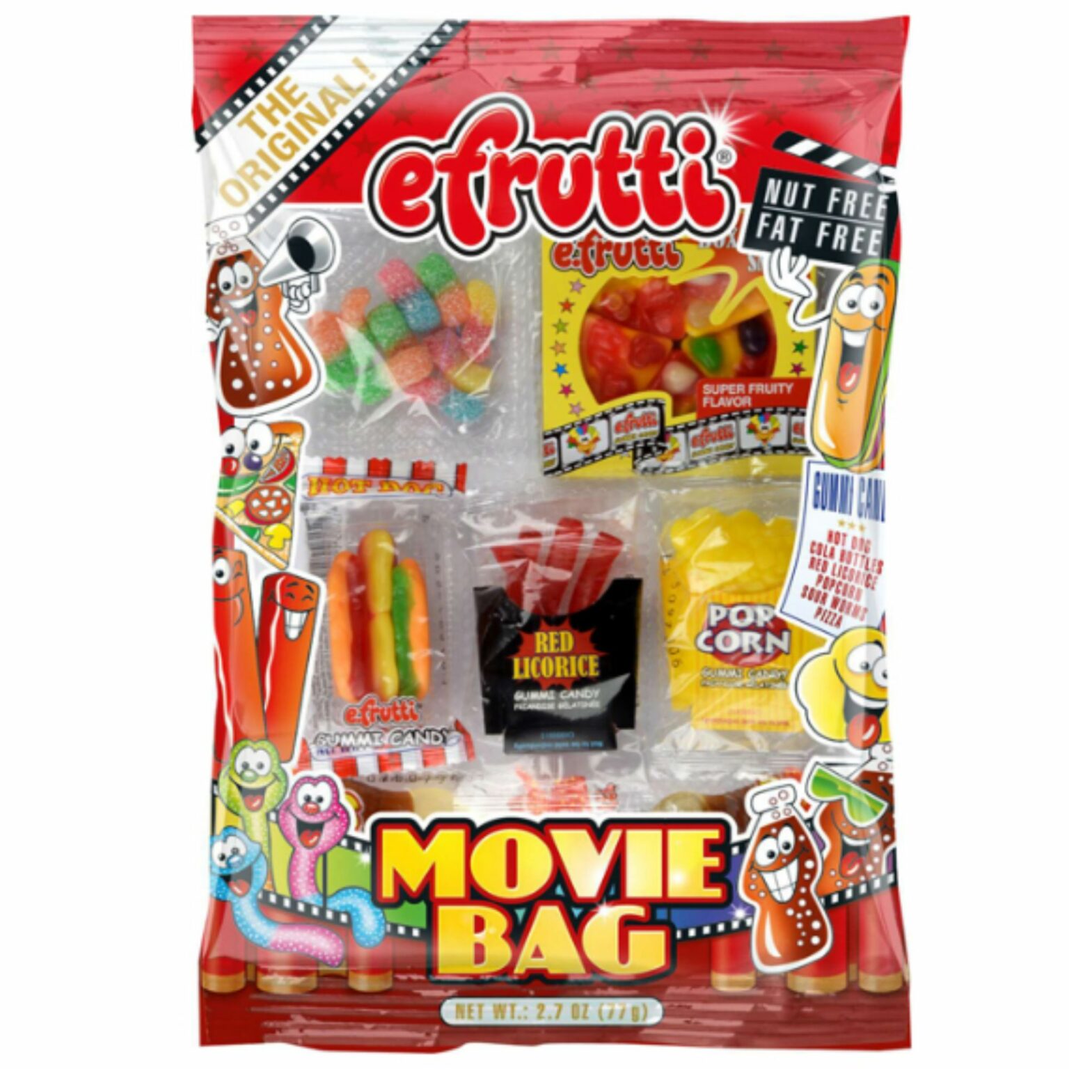 E.frutti Gummy Candy Movie Bag, 12 CT - Image 1
