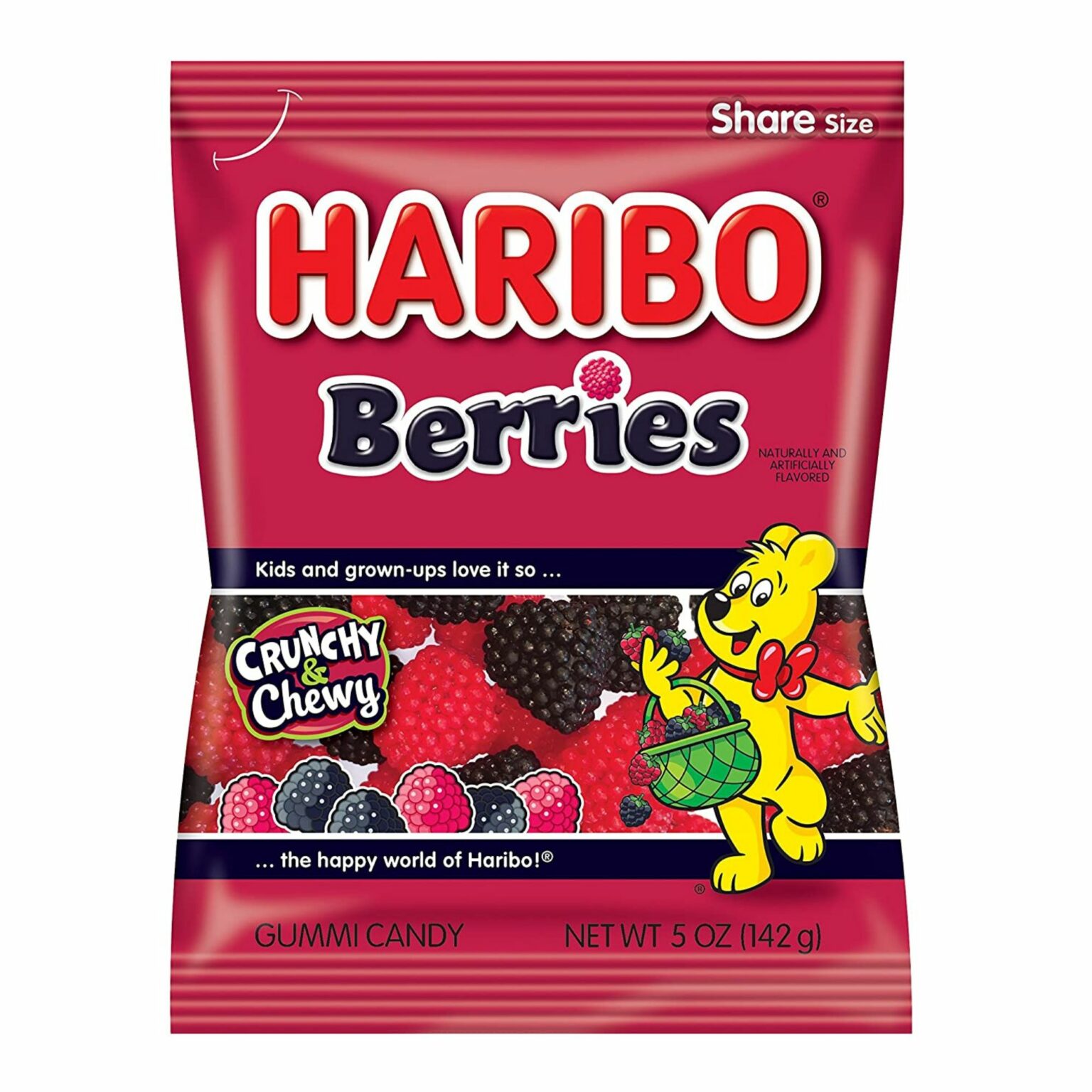 Haribo, Berries, Gummy Candy (5 Ounce, 12 Count) - Image 1
