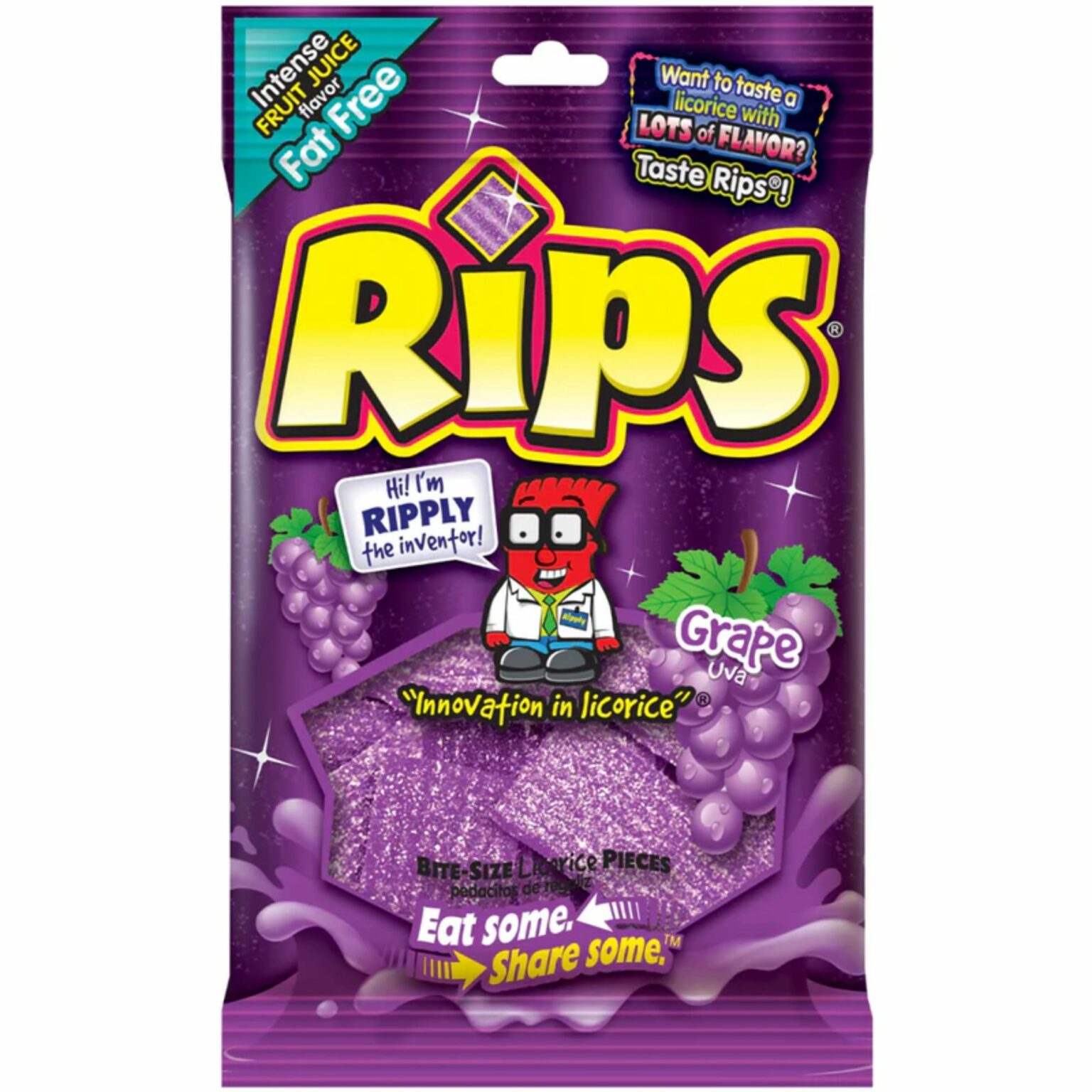 Rips Bite Grape 4 oz, 12CT - Image 1
