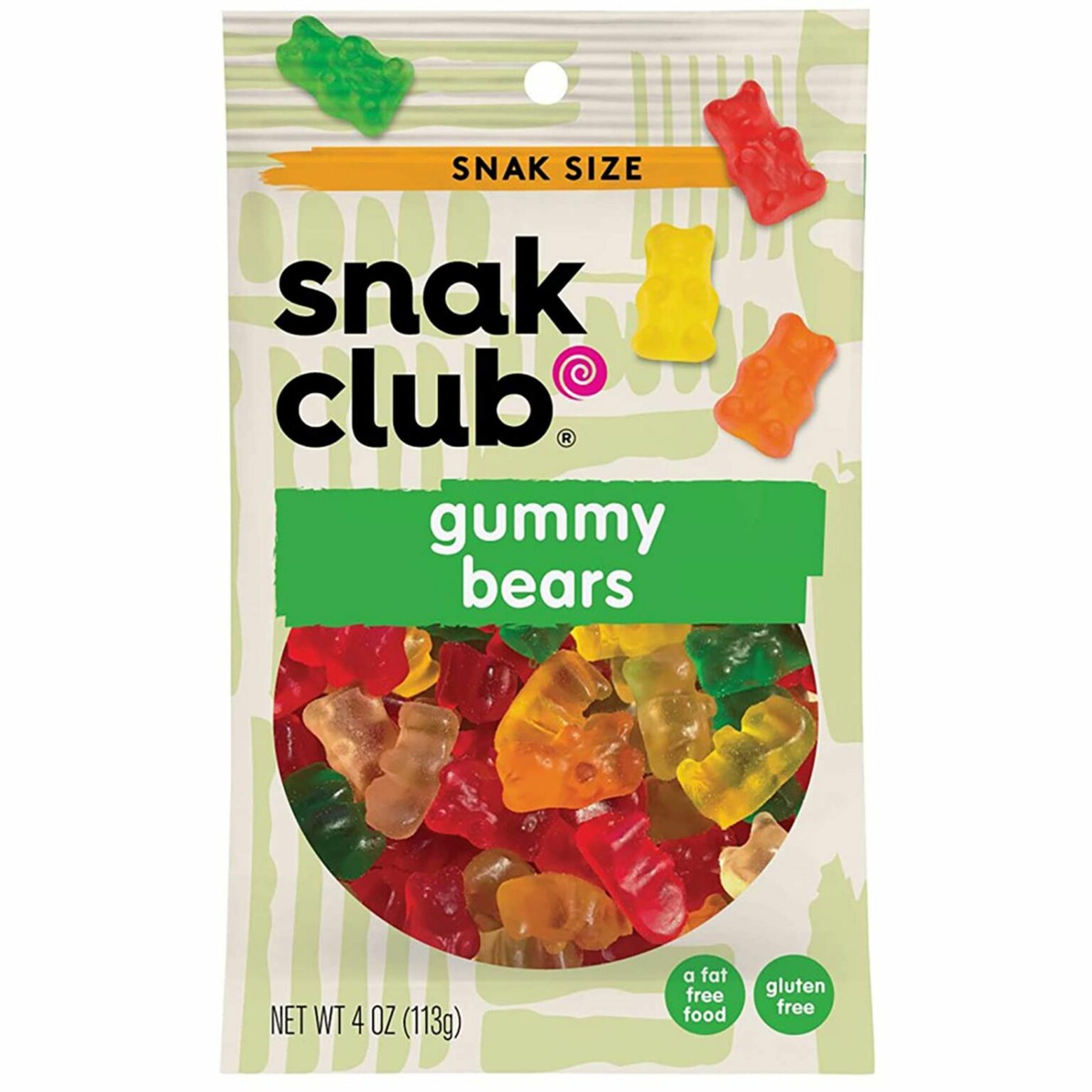 Snak Club Gummy Bears 4 oz, 12 CT - Image 1