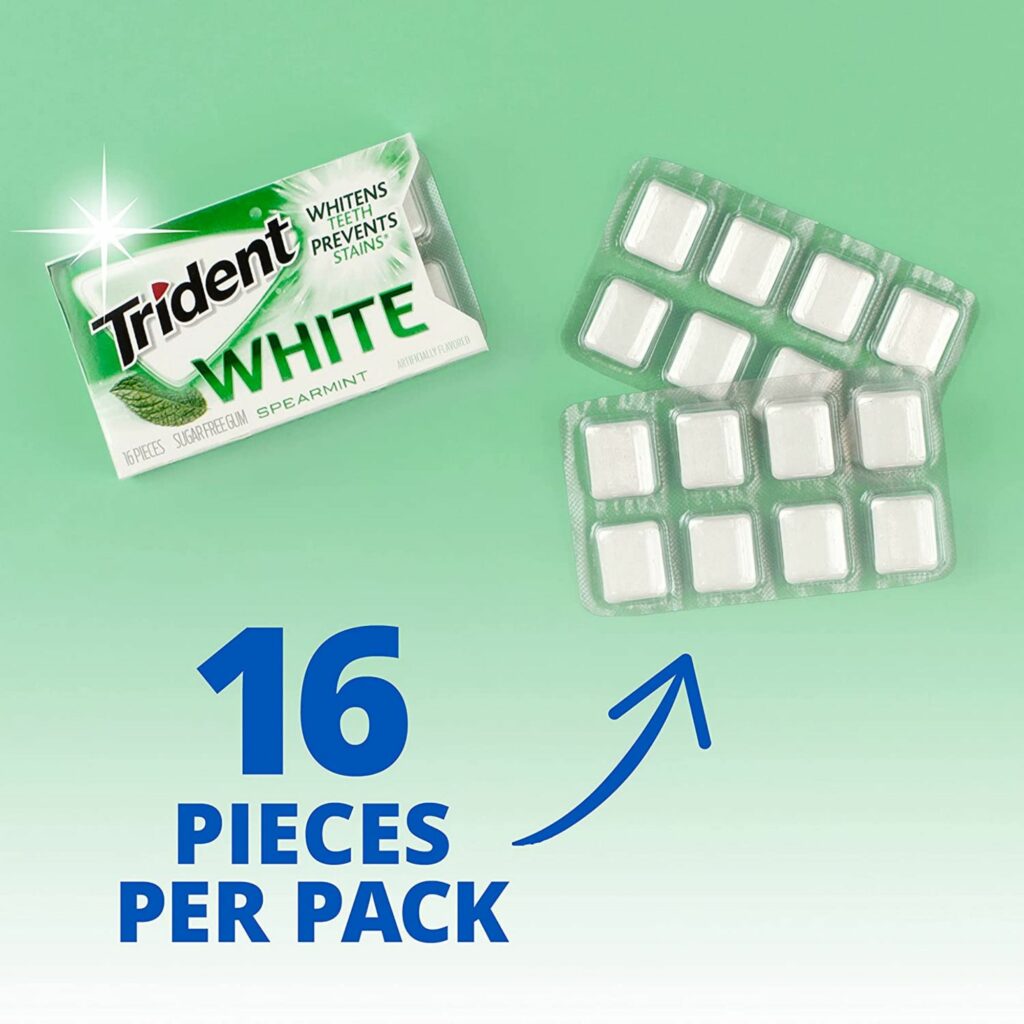 Trident Sugar Free Gum Spearmint 9 Pack 16 Pieces Volt Candy trident-sugar-free-gum-spearmint-9-pack-16-pieces-volt-candy