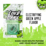 Sour Strips Green Apple Candy Strips 3.7oz - Image 3