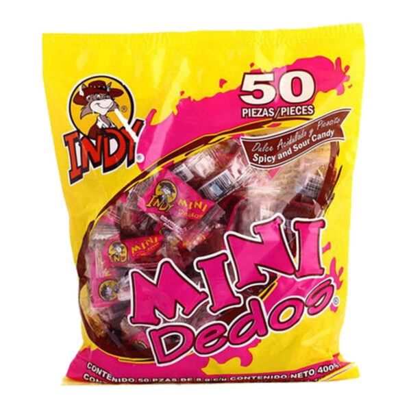5 Dedos Mini Sour and Spicy 14.10oz 50ct - Image 1