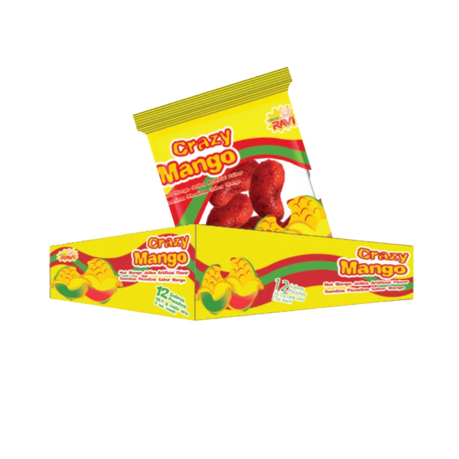 Ravi Crazy Hot Mango ( 2 Ounce, 12 Count ) - Image 1
