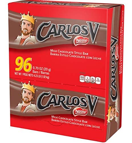 Version 1.0.0 Carlos V Milk Chocolate Candy Bars 0.70oz 96ct - Image 2