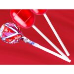 De La Rosa Jumbo Cherry Lollipop bubble gum pop bag 50ct - Image 2