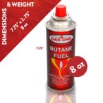 GasOne Butane Fuel Canisters for Portable Camping Stoves 8oz - Image 2
