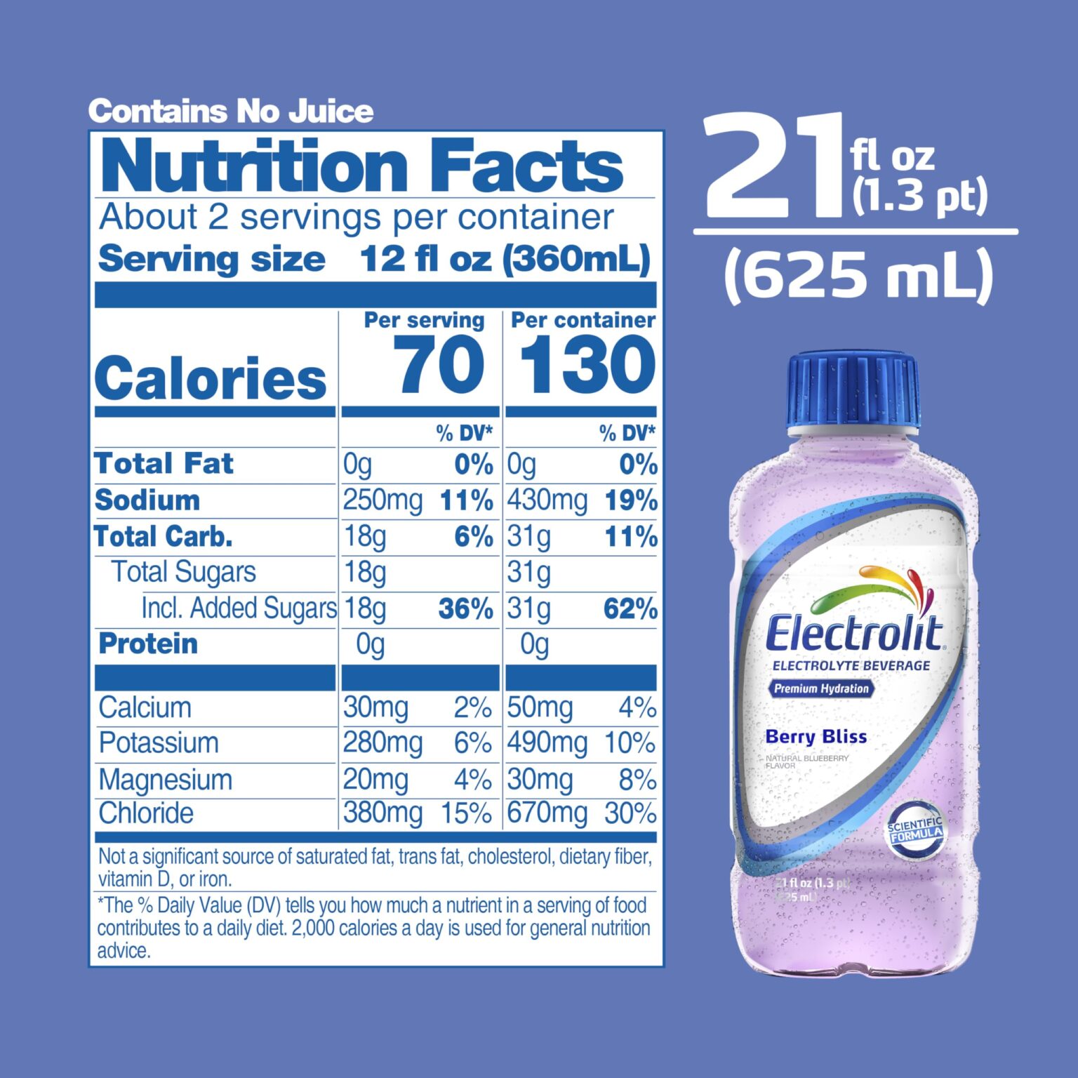 Electrolit Berry Bliss 21oz 12ct - Image 2