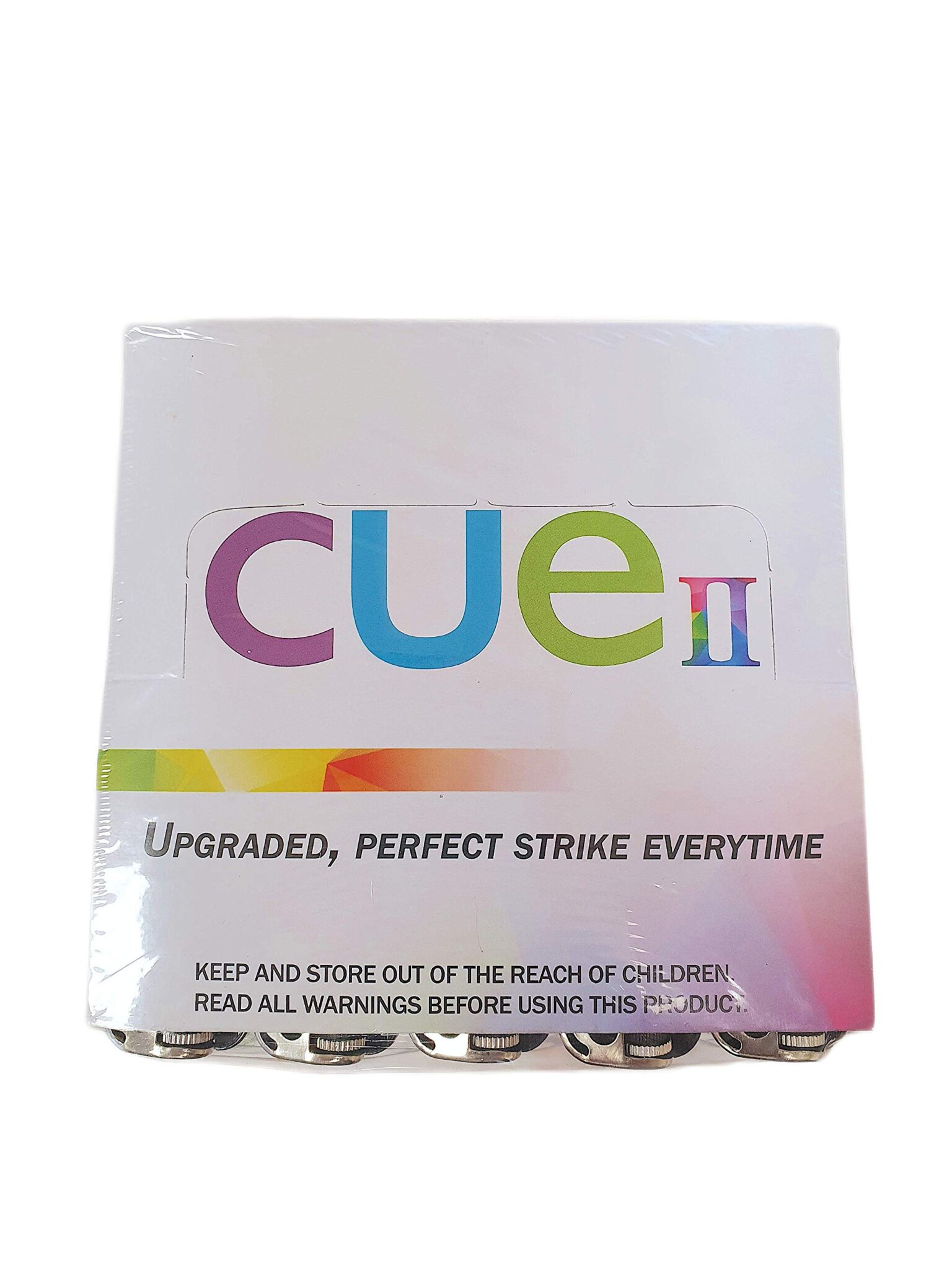 CUE II Classic Lighters Assorted Colors Regular Size 50 Count Tray - Image 3