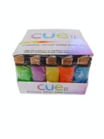 CUE II Classic Lighters Assorted Colors Regular Size 50 Count Tray - Image 2
