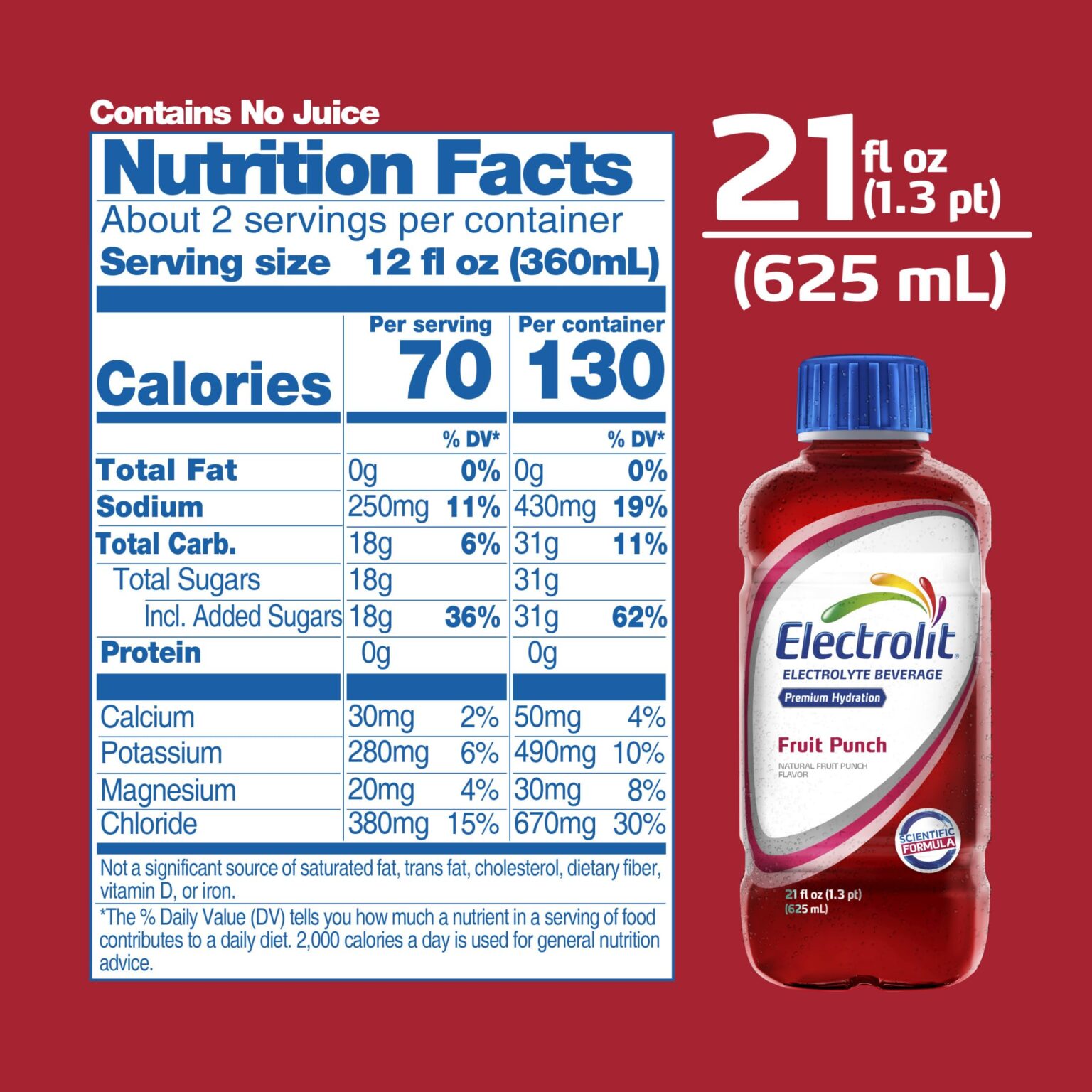 Electrolit Fruit Punch 21oz 12ct - Image 2