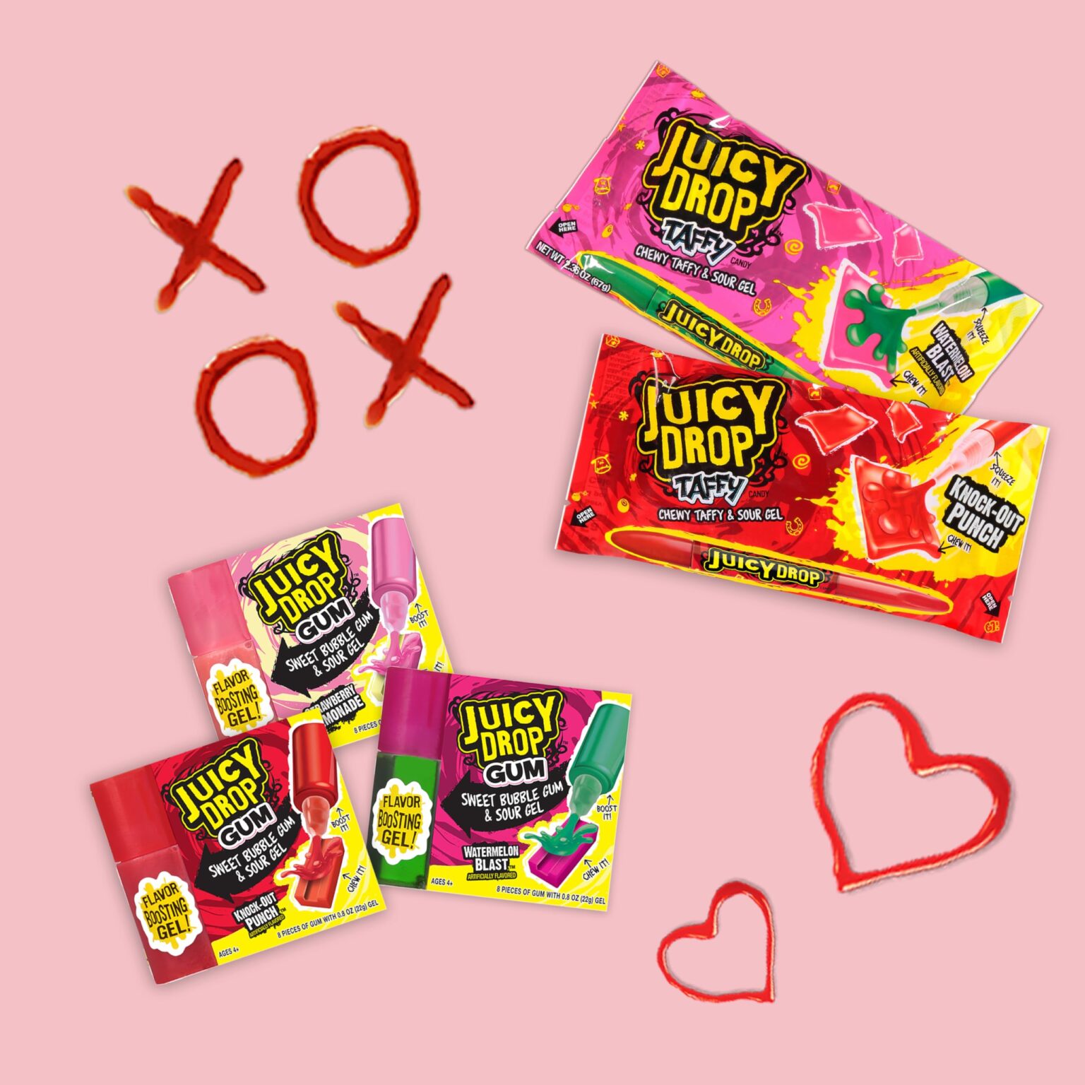 Juicy Drop Holiday Sour Candy Taffy Gel Pen 16ct - Image 3