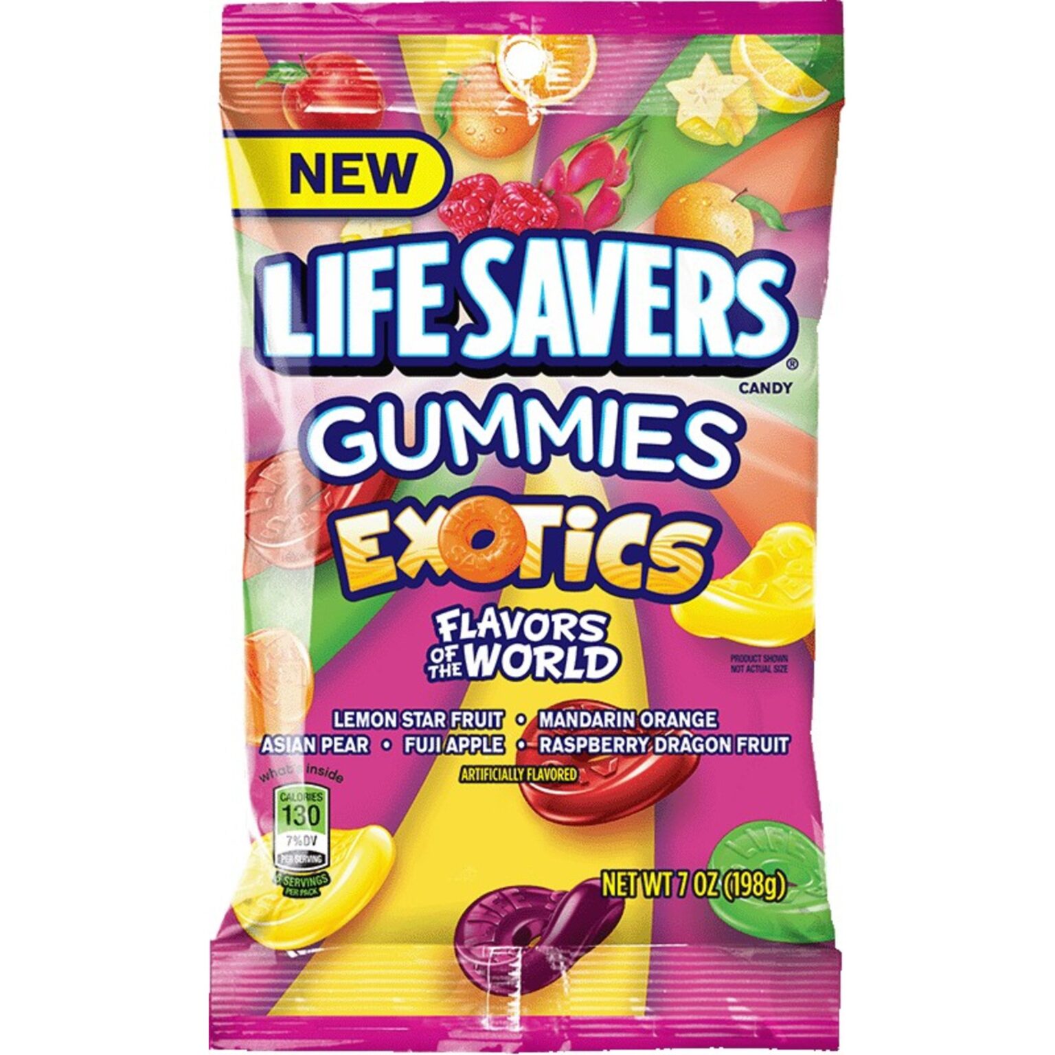 Life Savers Exotics Gummies Candy 7oz 12ct - Image 1