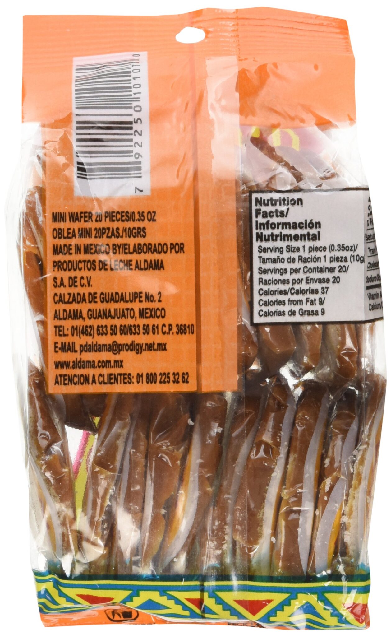 Aldama Mini Obleas Con Cajeta Milk Candy Wafers 20ct - Image 2