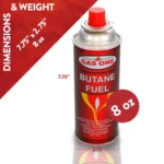 GasOne Butane Fuel Canisters for Portable Camping Stoves 8oz