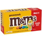 M&M Chocolate Candy Peanut Pack of 24